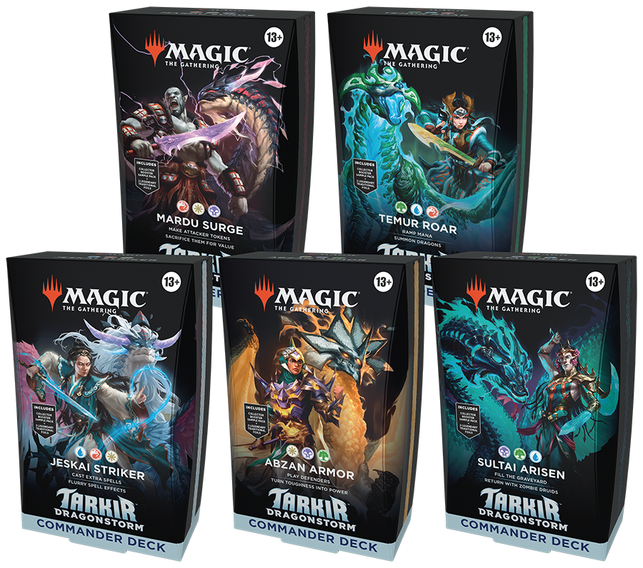 PREORDER Tarkir: Dragonstorm Commander Deck Display (Set of 5)