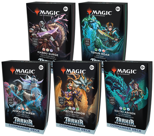 PREORDER Tarkir: Dragonstorm Commander Deck Display (Set of 5)