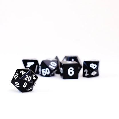16mm Black Metal Dice Set