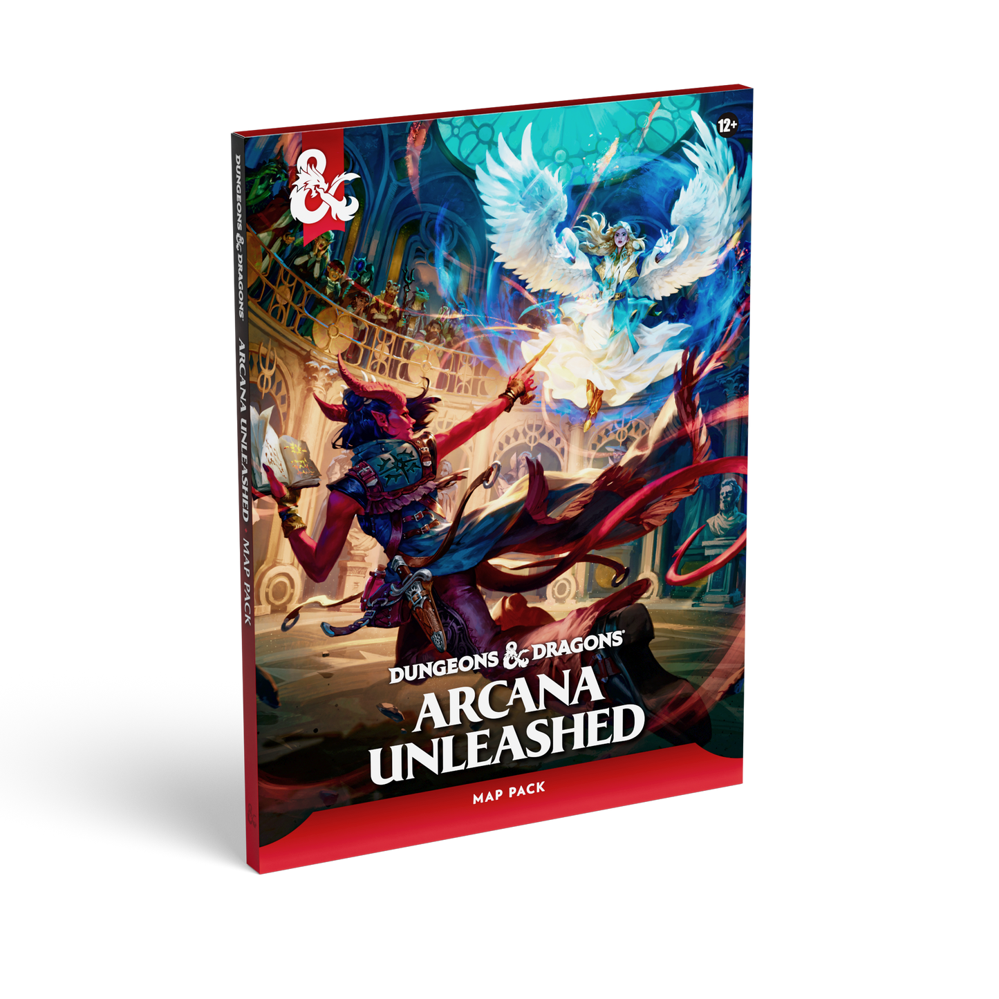 Dungeons & Dragons Arcana Unleashed map pack book shown at a three-quarter angle on a clean white background.