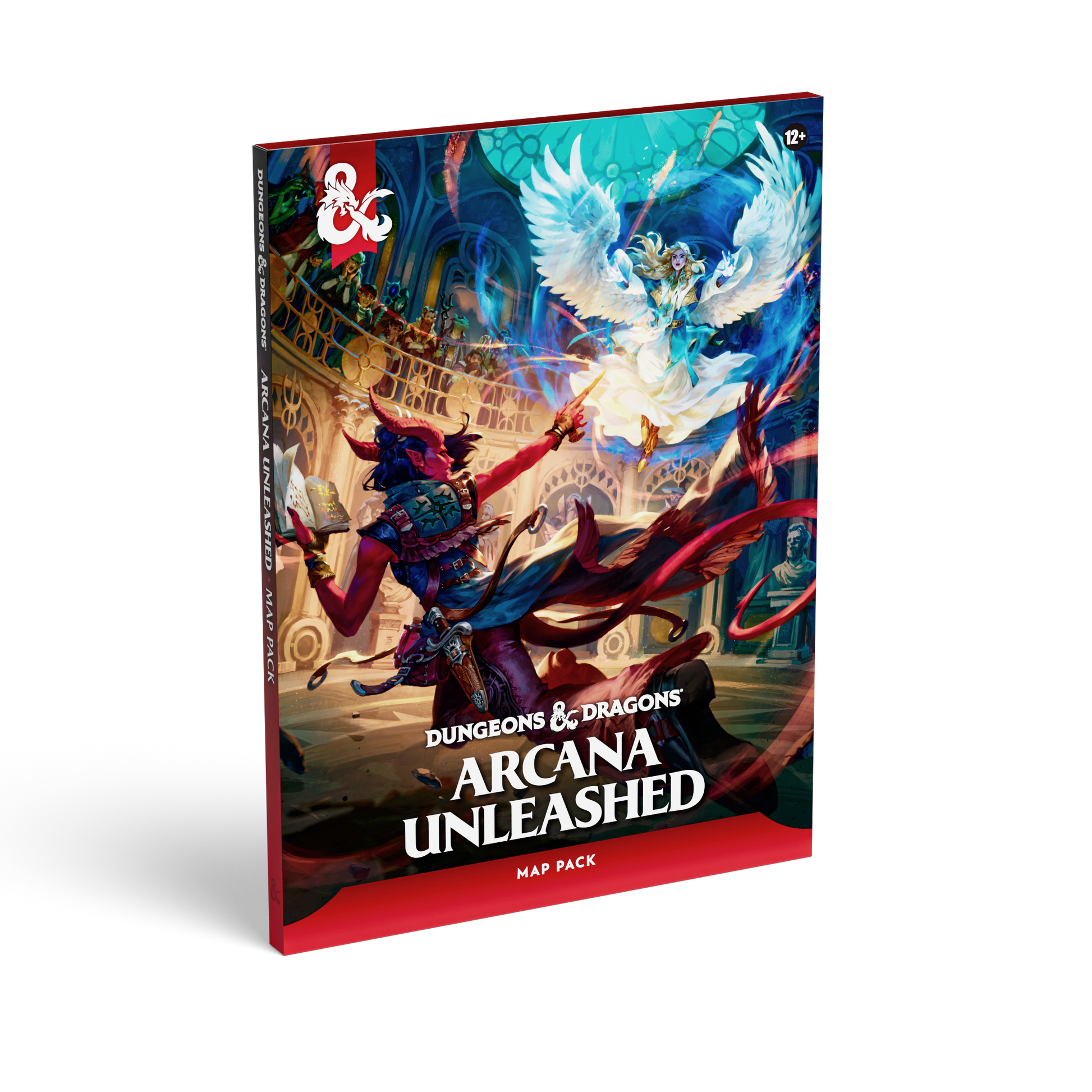 Dungeons & Dragons Arcana Unleashed map pack book shown at a three-quarter angle on a clean white background.