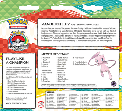 2023 Pokémon TCG World Championships Deck - Vance Kelley (USA) Mew's Revenge
