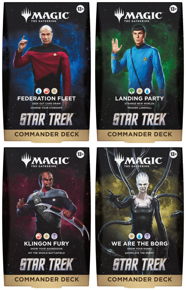 LOCAL PICKUP PREORDER Star Trek Commander Deck Bundle (4 Decks)