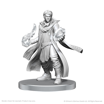 Critical Role Unpainted Miniatures: Beauregard Lionett & Caleb Widogast