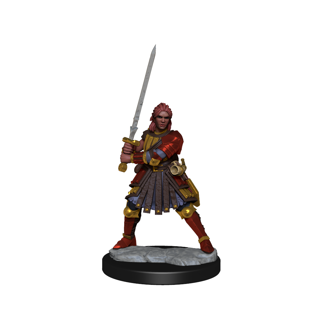 D&D Frameworks: Human Fighter Female