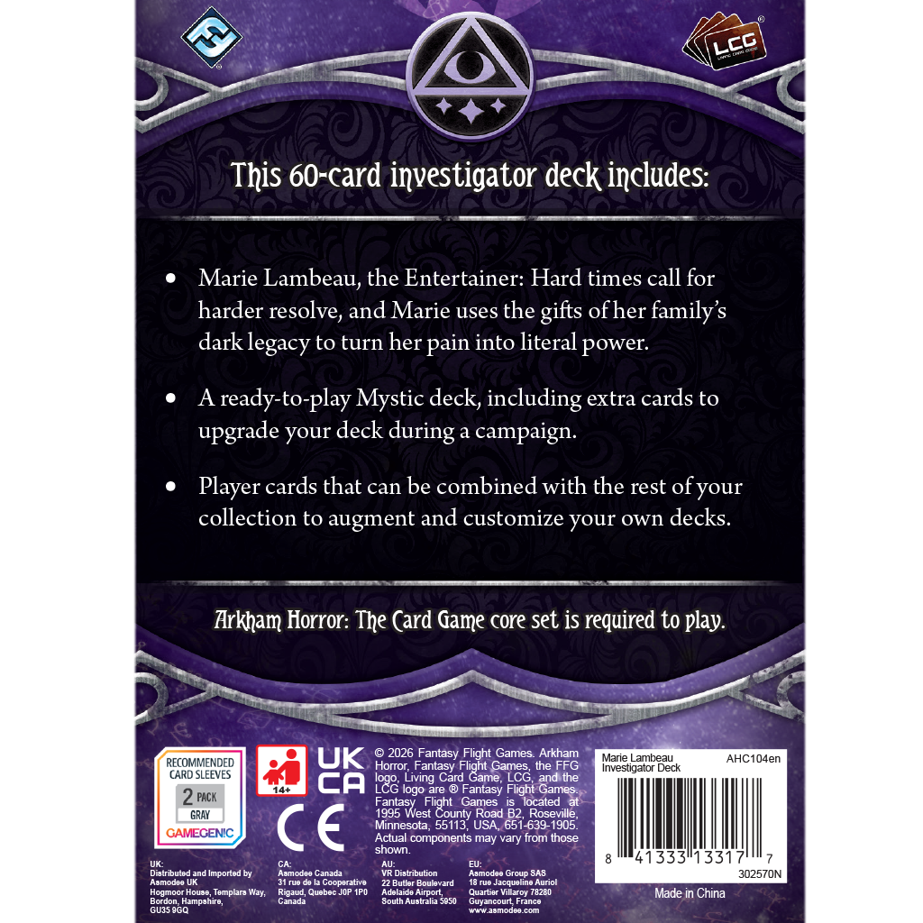 Marie Lambeau Investigator Deck