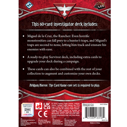 Miguel de la Cruz Investigator Deck