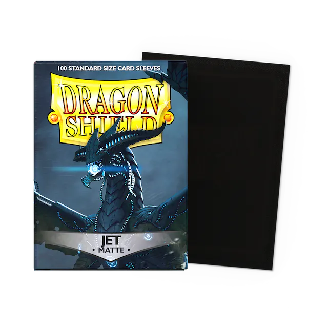 Dragon Shields: Matte Jet (100)