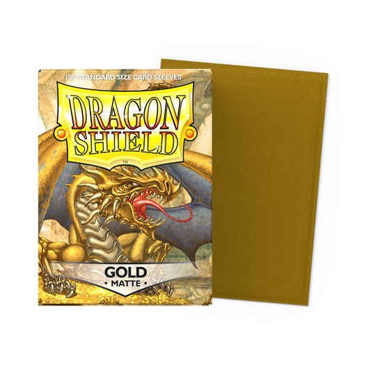 Dragon Shield Sleeves - Matte Gold (100)