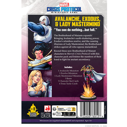 Marvel: Crisis Protocol - Avalanche, Exodus & Lady Mastermind