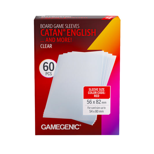 Board Game Sleeves CATAN English Clear