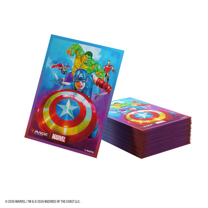 Marvel Super Heroes Premium Art Sleeves - Captain America, Team Leader