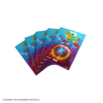 Marvel Super Heroes Premium Art Sleeves - Captain America, Team Leader