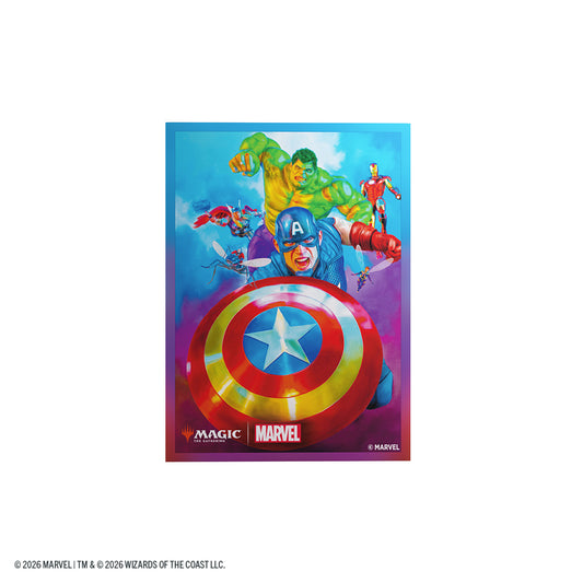Marvel Super Heroes Premium Art Sleeves - Captain America, Team Leader