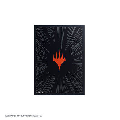 Marvel Super Heroes Premium Double Sleeving Pack 100 - Comic Burst Black