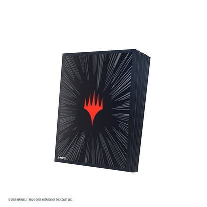 Marvel Super Heroes Premium Double Sleeving Pack 100 - Comic Burst Black