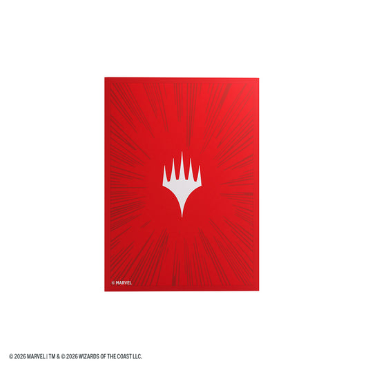 Marvel Super Heroes Premium Double Sleeving Pack 100 - Comic Burst Red