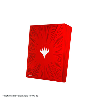 Marvel Super Heroes Premium Double Sleeving Pack 100 - Comic Burst Red