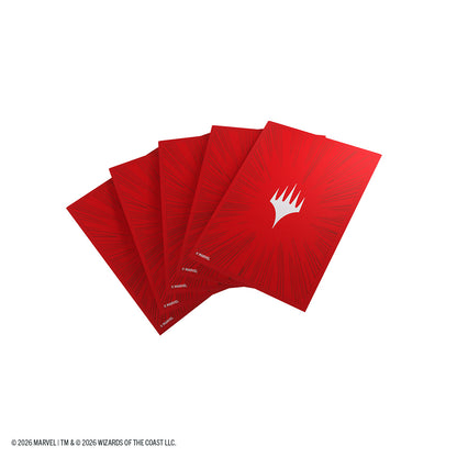 Marvel Super Heroes Premium Double Sleeving Pack 100 - Comic Burst Red