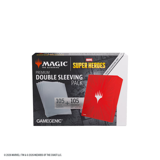 Marvel Super Heroes Premium Double Sleeving Pack 100 - Comic Burst Red