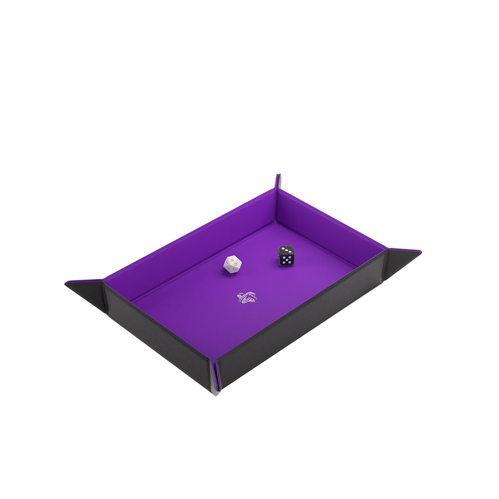 Magnetic Dice Tray Rectangular Black/Purple