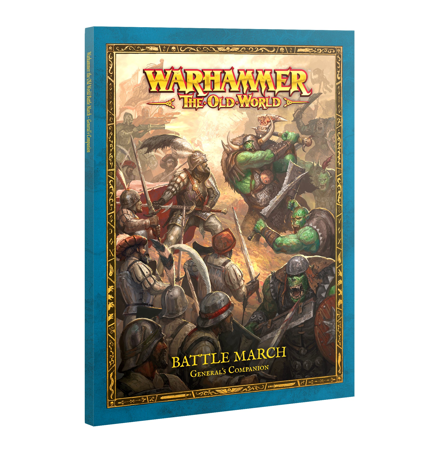 Book titled 'Battle March' from the Warhammer series on a white background