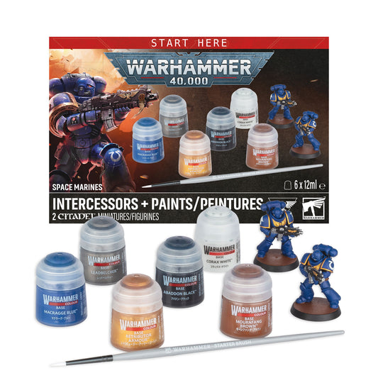 WH40K: Space Marine Intercessors + Paint Set