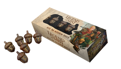 Legend in the Mist Resin Acorn Dice Set