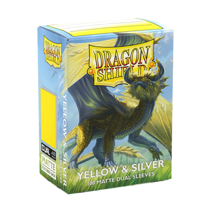 Dragon Shields: Matte Dual - Yellow / Silver (100)
