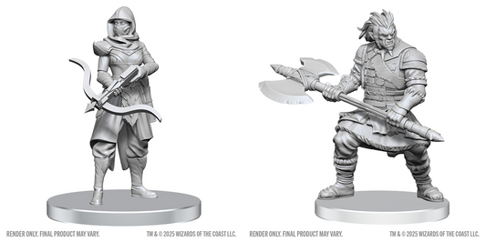 Dungeons & Dragons: Nolzur's Marvelous Unpainted Miniatures - Assassin & Berserker