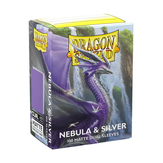Dragon Shields: Matte Dual - Nebula & Silver (100)