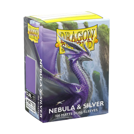 Dragon Shields: Matte Dual - Nebula & Silver (100)