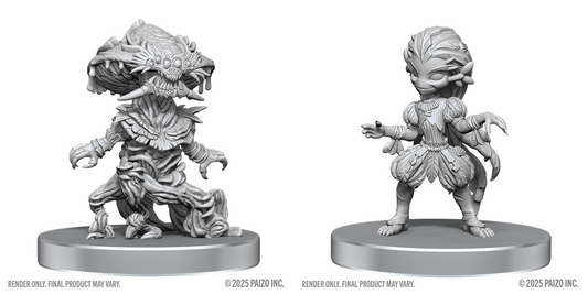 Pathfinder Battles Deep Cuts Unpainted Miniatures: Fungus Leshy and Seaweed Leshy