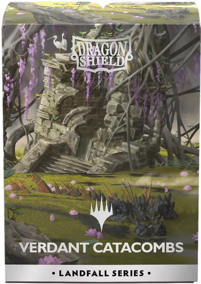 Dragon Shields: Matte Dual Art - MTG - Landfall Series - Verdant Catacombs
