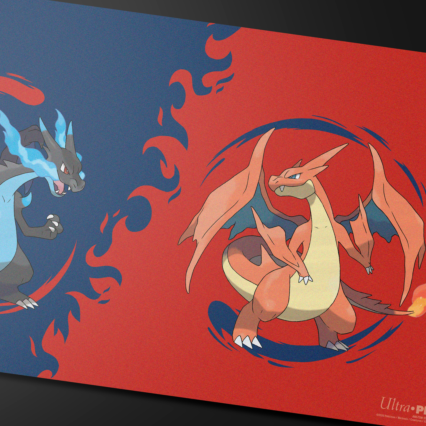 Pokemon Playmat - Mega Charizard X & Y