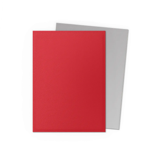 Dragon Shields: Matte Dual - Crimson & Silver (100)
