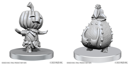 Pathfinder Battles Deep Cuts Unpainted Miniatures: Gourd Leshy and Cactus Leshy