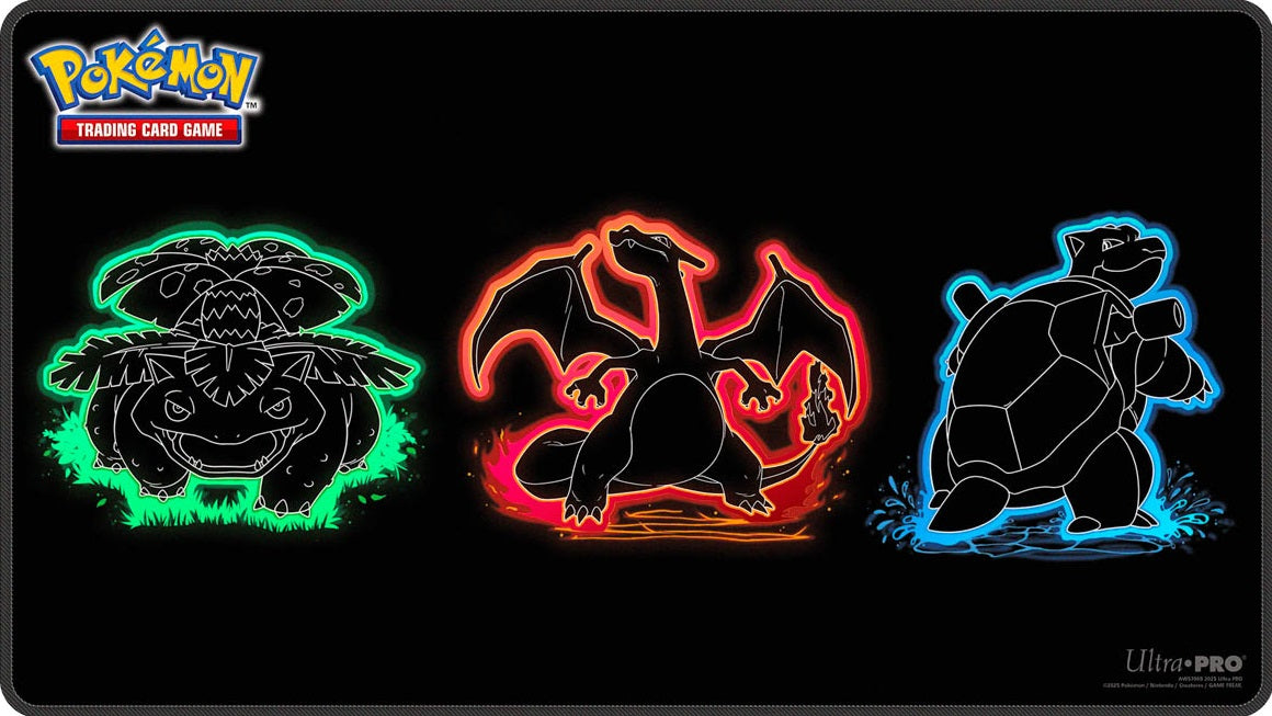 Pokemon Neon Kanto Foil Playmat