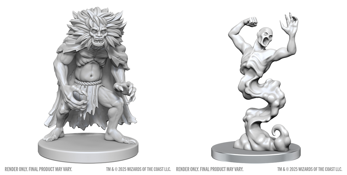 Dungeons & Dragons: Nolzur's Marvelous Unpainted Miniatures - Classic Wight & Classic Wraith