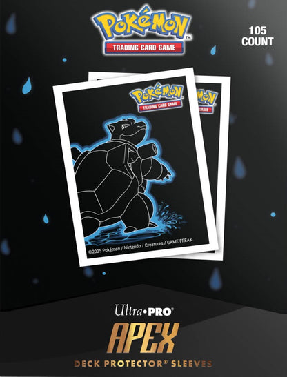 Apex Sleeves: Pokemon Neon Kanto Blastoise (105ct)