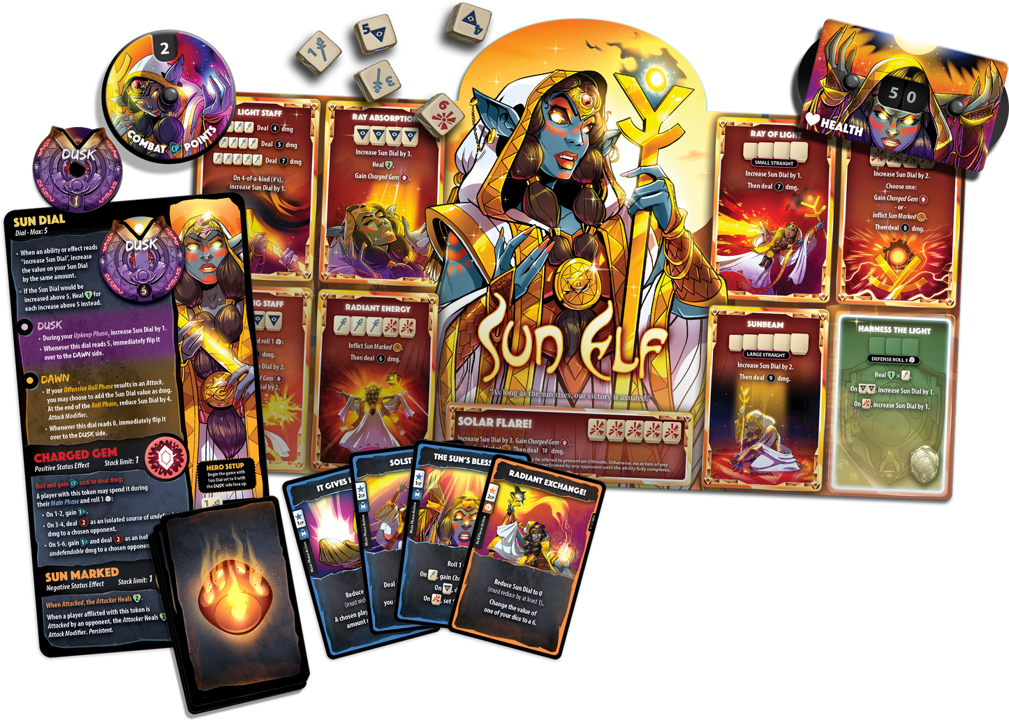 Dice Throne Hero Pack - Sun Elf