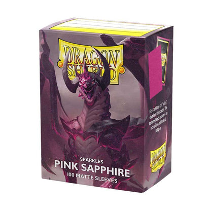 Dragon Shields: Matte Sparkles - Pink Sapphire (100)