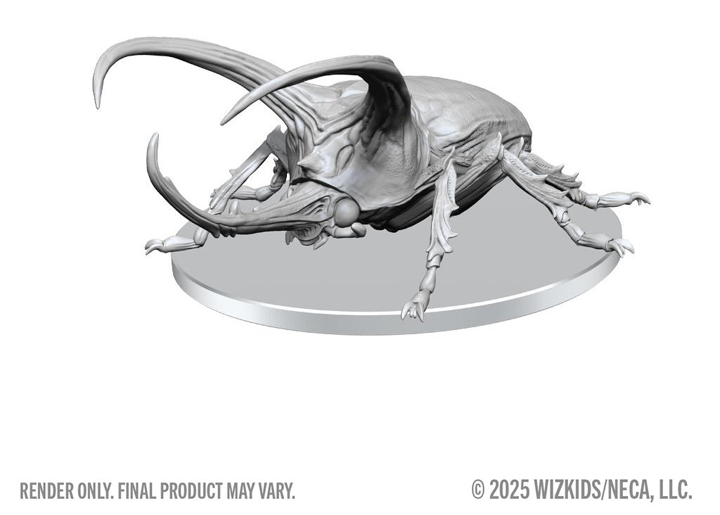 WizKids Deep Cuts Unpainted Miniatures: Giant Rhinoceros Beetle