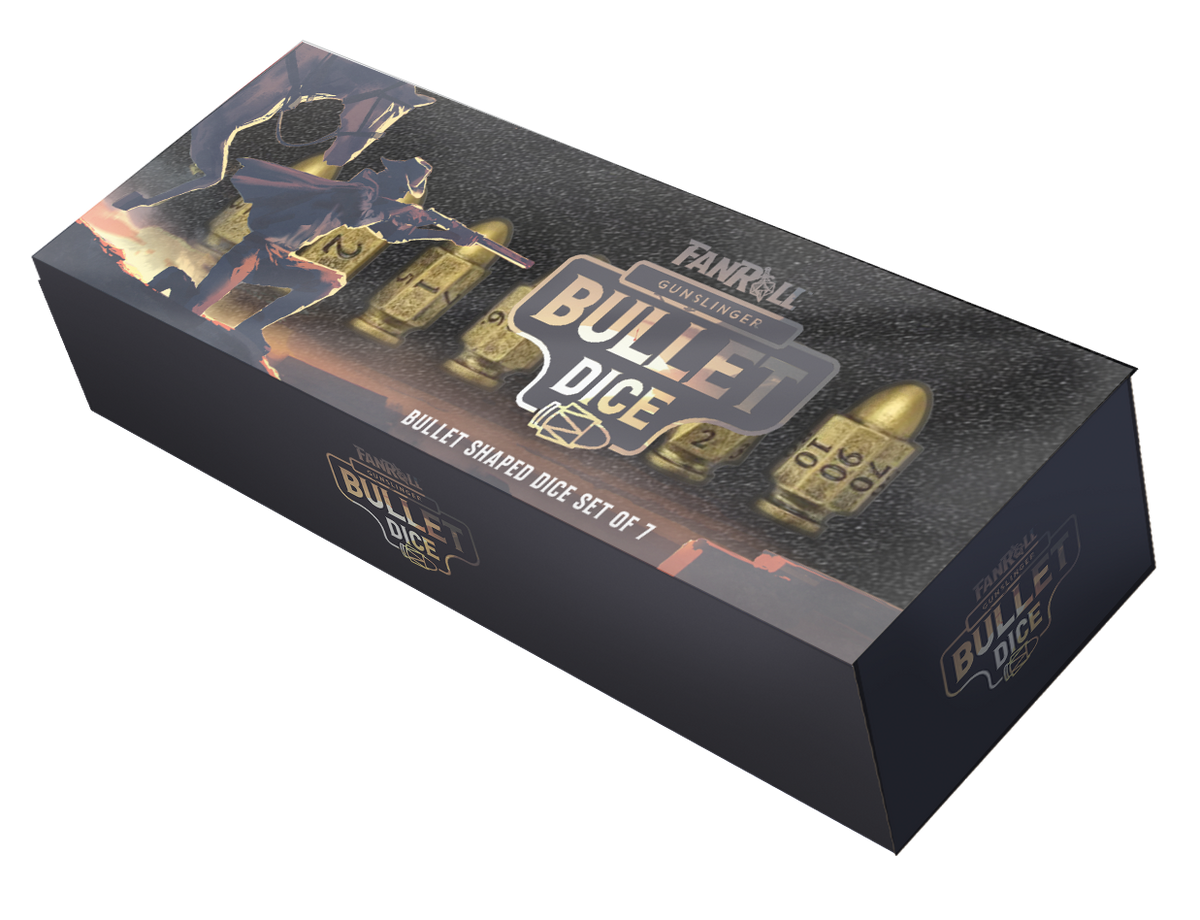 Gunslinger's Resin Bullet Dice Set