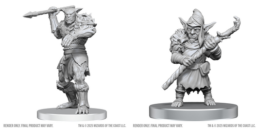 Dungeons & Dragons: Nolzur's Marvelous Unpainted Miniatures - Bugbear Stalker & Goblin Hexer