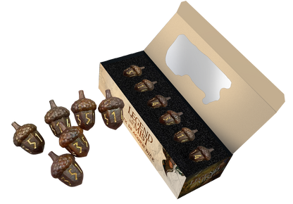 Legend in the Mist Resin Acorn Dice Set