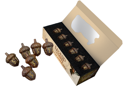Legend in the Mist Resin Acorn Dice Set