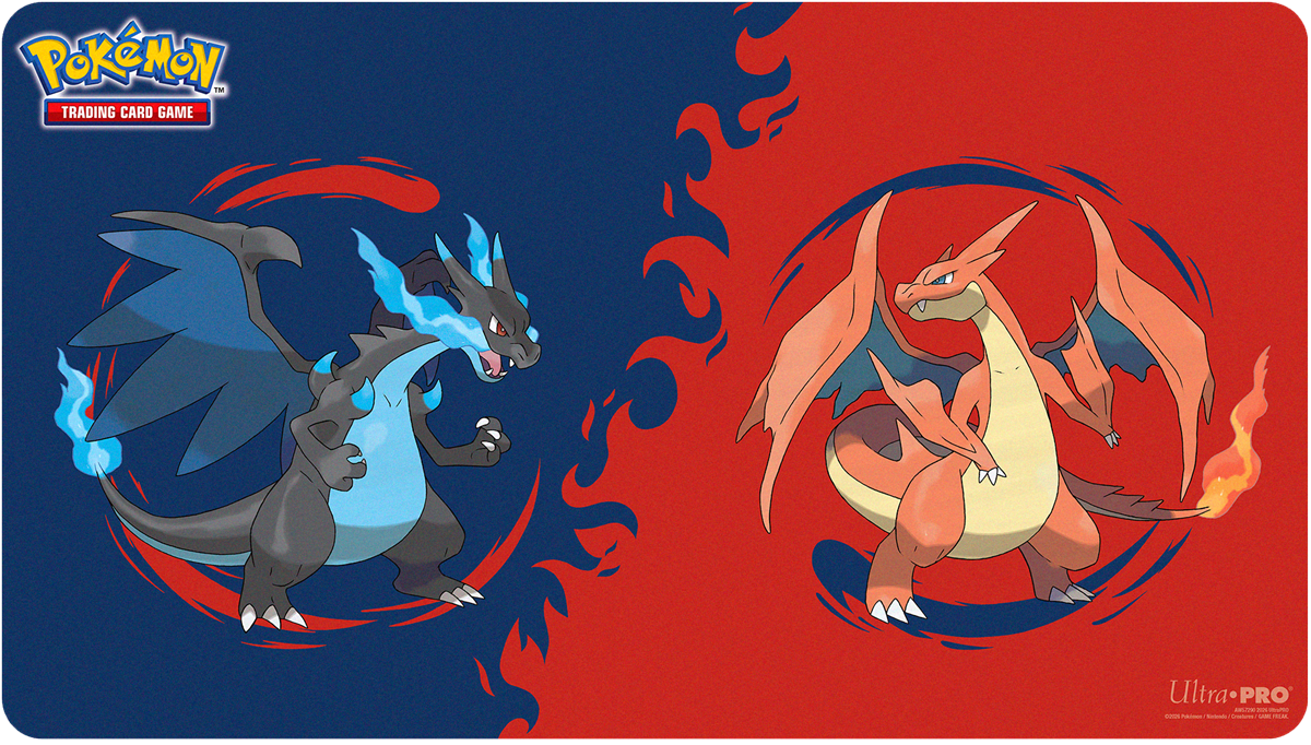 Pokemon Playmat - Mega Charizard X & Y