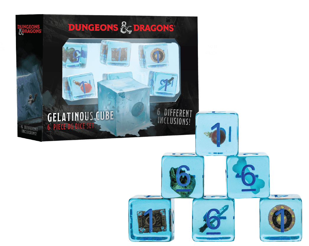 D&D Gelatinous Cube 6 Dice Set