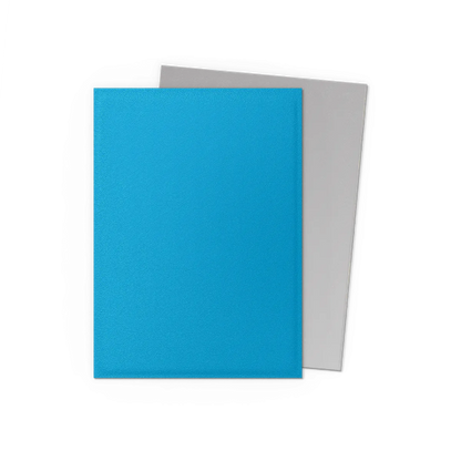 Dragon Shields: Matte Dual - Sky Blue & Silver (100)